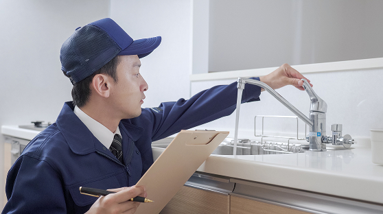 キッチンの⽔漏れ